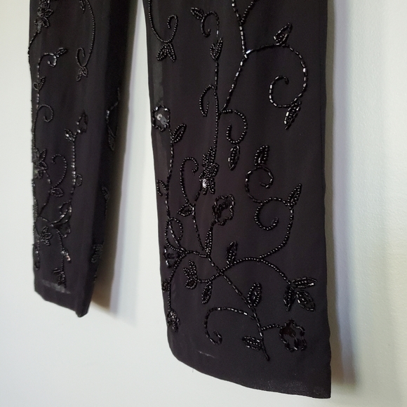 H&M| Beaded Embroidered Pants - Picture 6 of 14